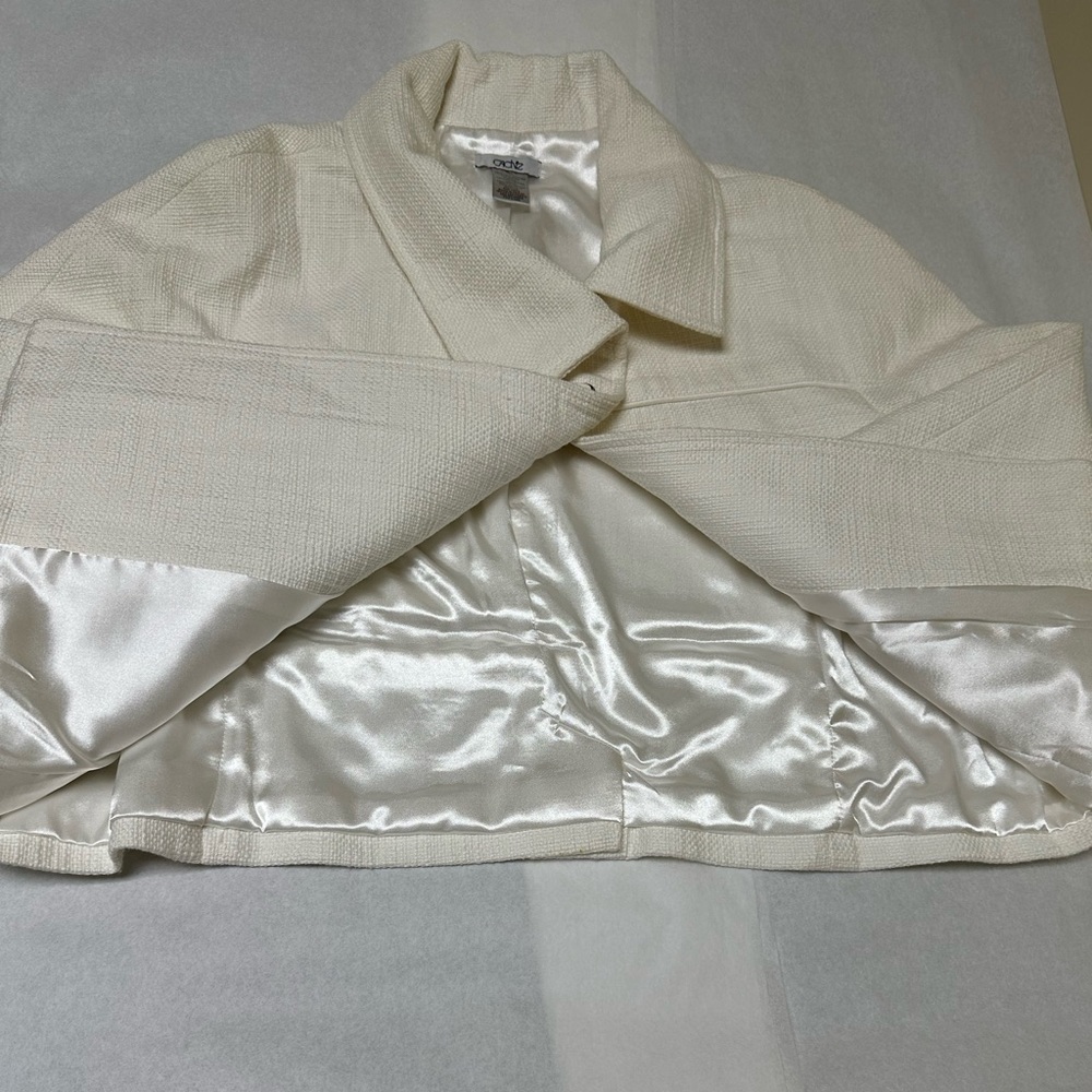 Cache Textured Swing Lined Jackie O Jacket Top - image 4